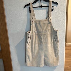 American Eagle Outfitters Light Gray Corduroy Dress